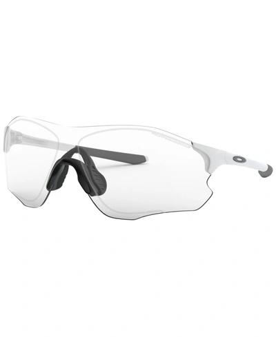 Shop Oakley Men's Low Bridge Fit Sunglasses, 0oo9313 Evzero Path 38 In White