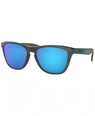 Shop Oakley Men's Low Bridge Fit Sunglasses, Oo9245 Frogskins 54 In Gray Smoke