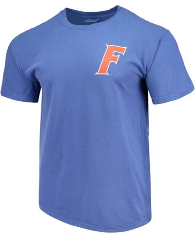 Shop Image One Men's Royal Florida Gators Baseball Flag Comfort Colors T-shirt