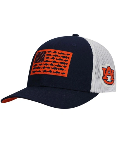 Shop Columbia Men's Navy Auburn Tigers Pfg Tonal Fish Flag Flex Hat