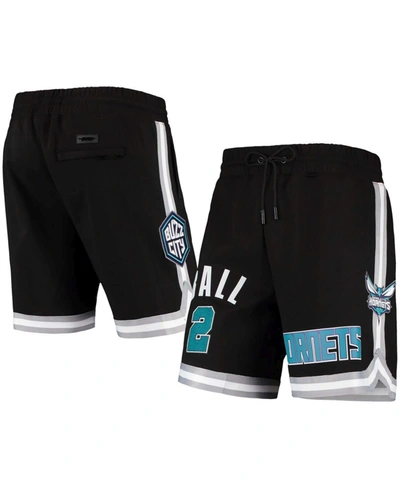 Pro Standard Men's Lamelo Ball Black Charlotte Hornets Team Player Shorts In Black