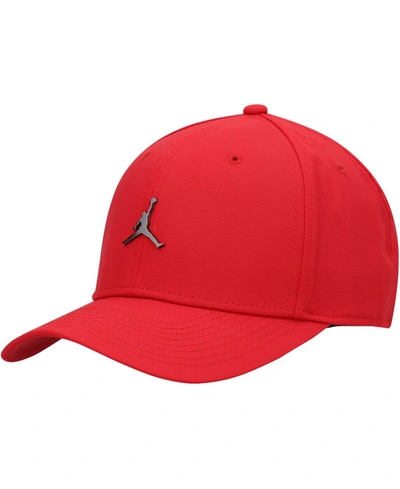 Shop Jordan Metal Logo Adjustable Cap In Red