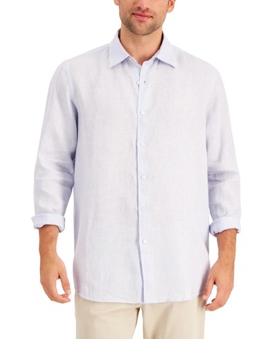CLUB ROOM MEN'S 100% LINEN SHIRT, CREATED FOR MACY'S 