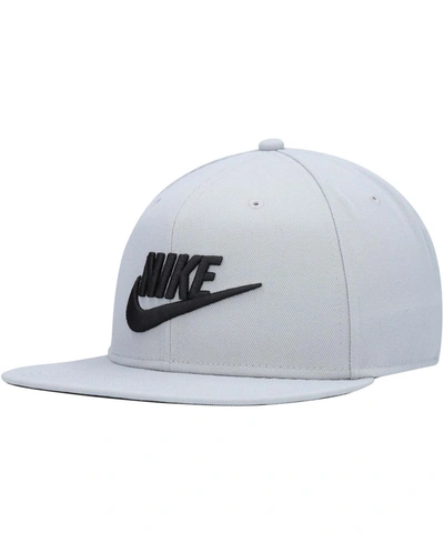 Shop Nike Men's Pro Futura Performance Snapback Cap In Gray