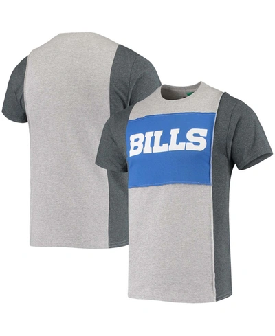 Shop Refried Apparel Men's Heathered Gray Buffalo Bills Split T-shirt