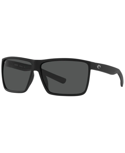 Shop Costa Del Mar Men's Polarized Sunglasses, 6s9018 63 In Matte Black