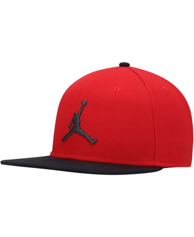 Shop Jordan Men's Pro Jumpman Snapback Cap In Red