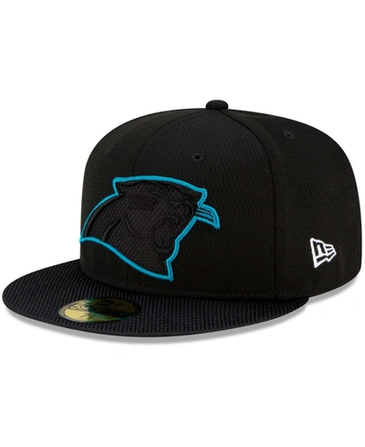 Shop New Era Men's Black Carolina Panthers 2021 Nfl Sideline Road 59fifty Fitted Hat