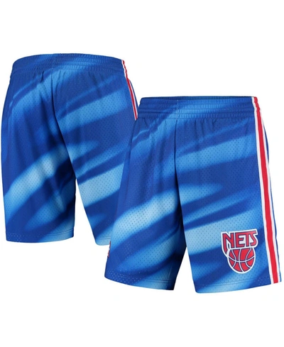 Mitchell & Ness Men's Blue New Jersey Nets Hardwood Classics Swingman Shorts In Blue