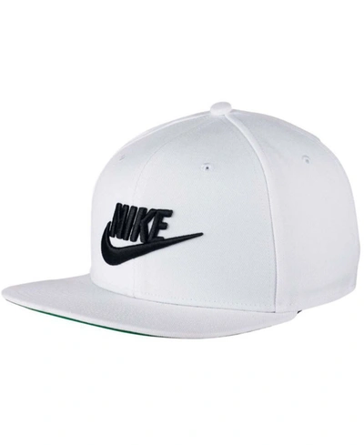 Shop Nike Men's Pro Futura Adjustable Snapback Hat In White