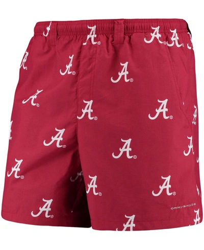 Columbia Men's Alabama Crimson Tide Backcast Printed Short In Crimson