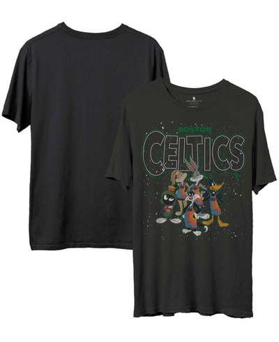 Shop Junk Food Men's Black Boston Celtics Space Jam 2 Home Squad Advantage T-shirt