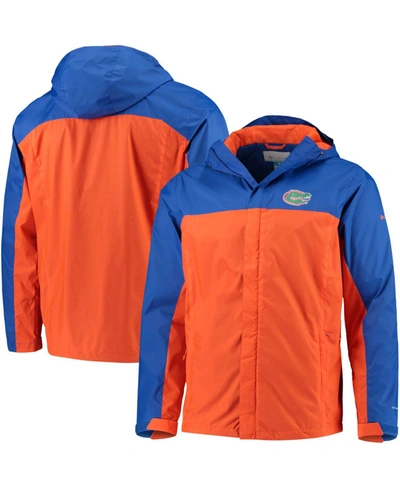 Shop Columbia Men's Royal, Orange Florida Gators Glennaker Storm Full-zip Jacket In Royal/orange