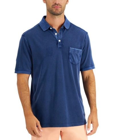 Shop Tommy Bahama Men's Sunny Isles Pocket Polo Shirt In Throne Blue