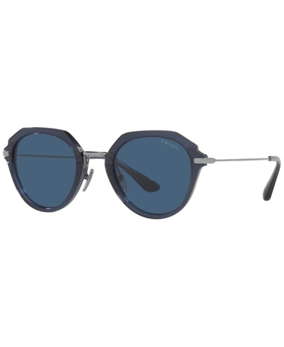 Shop Prada Men's Sunglasses, Pr 05ys 50 In Blue Crystal