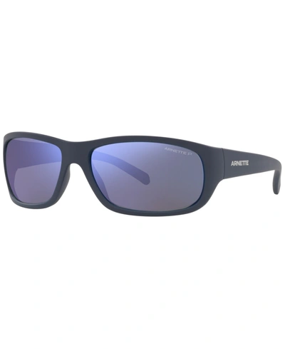 Shop Arnette Unisex Polarized Sunglasses, An4290 Uka-uka 63 In Matte Blue