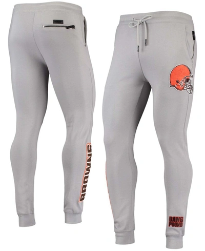 Shop Pro Standard Men's Gray Cleveland Browns Logo Jogger Pants