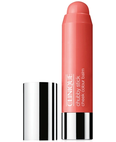 Shop Clinique Chubby Stick Cheek Colour Balm Blush, 0.21 Oz. In Robust Rhubarb