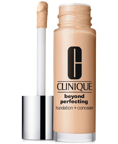 Shop Clinique Beyond Perfecting Foundation + Concealer, 1 Oz. In Cream Whip