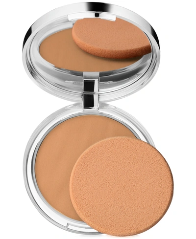 Shop Clinique Stay-matte Sheer Pressed Powder, 0.27 Oz. In Stay Honey Wheat