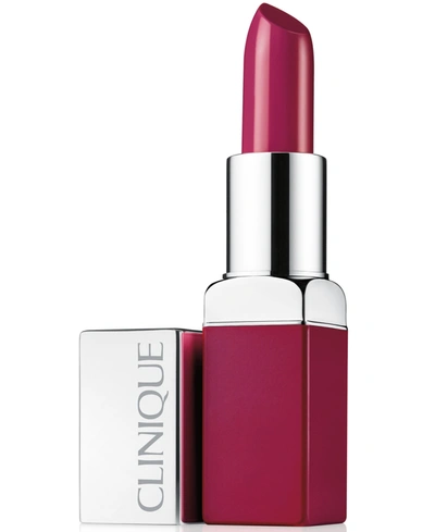 Shop Clinique Pop Lip Colour + Primer Lipstick, 0.13 Oz. In Raspberry Pop