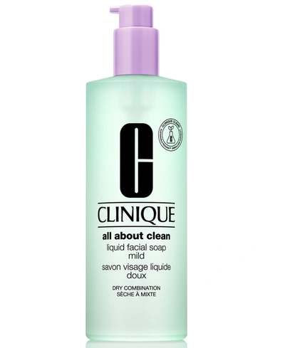 Clinique Jumbo All About Clean Liquid Facial Soap Mild, 13.5 Oz.