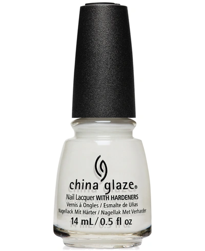 Shop China Glaze Nail Lacquer With Hardeners In White On White