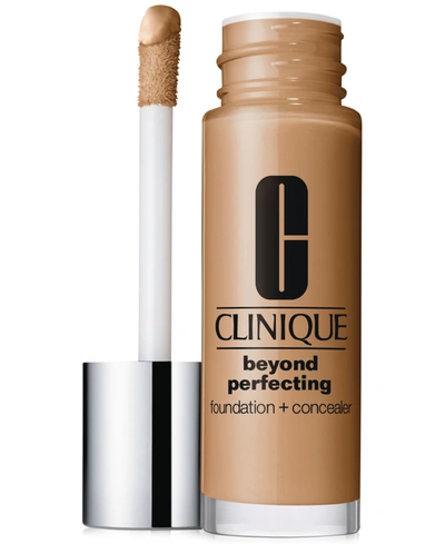 Shop Clinique Beyond Perfecting Foundation + Concealer, 1 Oz. In Sand