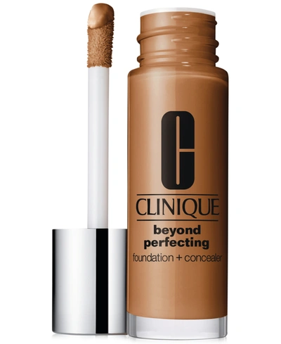 Shop Clinique Beyond Perfecting Foundation + Concealer, 1 Oz. In Golden
