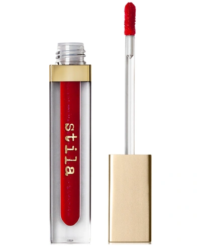 Shop Stila Beauty Boss Lip Gloss In In The Red - Vivid Red W/ Subtle Blue Sh
