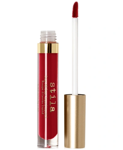 Shop Stila Stay All Day Liquid Lipstick, 0.10-oz In Fiery - Deep Red