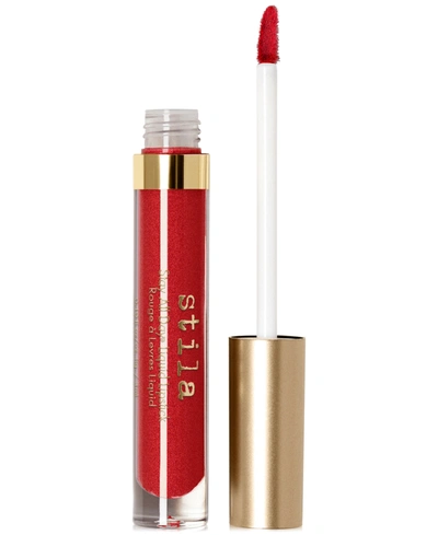 Shop Stila Stay All Day Shimmer Liquid Lipstick In Beso Shimmer - Shimmering True Red