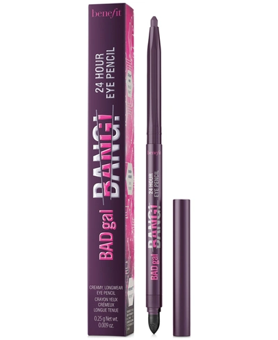 Shop Benefit Cosmetics Badgal Bang! 24-hour Waterproof Eyeliner In Purple