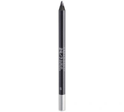 Shop Urban Decay 24/7 Glide-on Waterproof Eyeliner Pencil In Uzi (shimmer Dark Gunmetal/silver Micro-