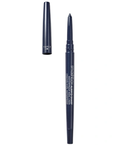 Shop Smashbox Always Sharp Longwear Waterproof Kohl Eyeliner Pencil In French Navy (navy)