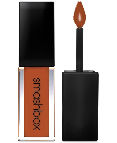 Shop Smashbox Always On Longwear Matte Liquid Lipstick In Out Loud (deep Orange)