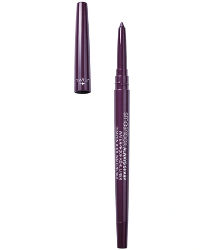 Shop Smashbox Always Sharp Longwear Waterproof Kohl Eyeliner Pencil In Violetta (prune)