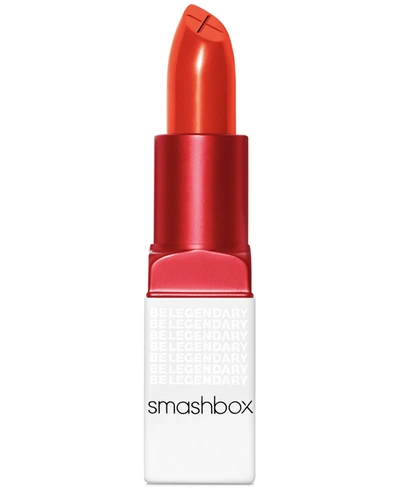 Shop Smashbox Be Legendary Prime & Plush Lipstick In Unbridled (bright Red Orange)