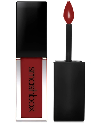 Shop Smashbox Always On Longwear Matte Liquid Lipstick In Disorderly (deep Brick Red)
