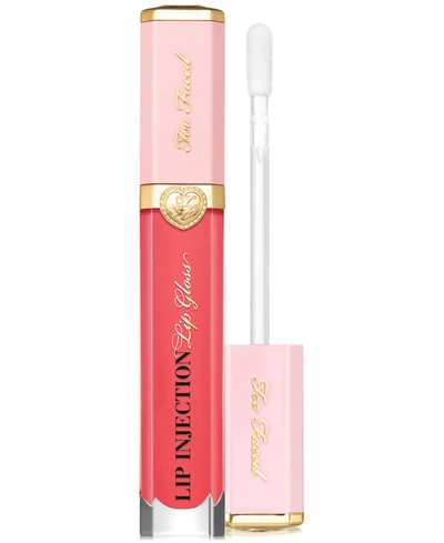 Shop Too Faced Lip Injection Power Plumping Multidimensional Lip Gloss In On Blast - Bright Coral