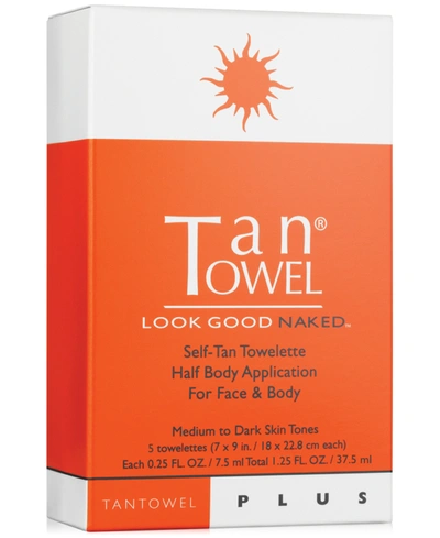 Shop Tantowel Half Body Plus Self-tan Towelette, 5-pk. In No Color