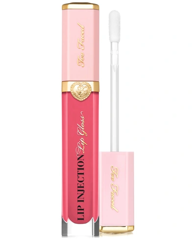 Shop Too Faced Lip Injection Power Plumping Multidimensional Lip Gloss In Just A Girl - Flushed Coral Pink
