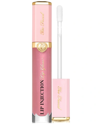 Shop Too Faced Lip Injection Power Plumping Multidimensional Lip Gloss In Just Friends - Medium Cool Pink With Shi