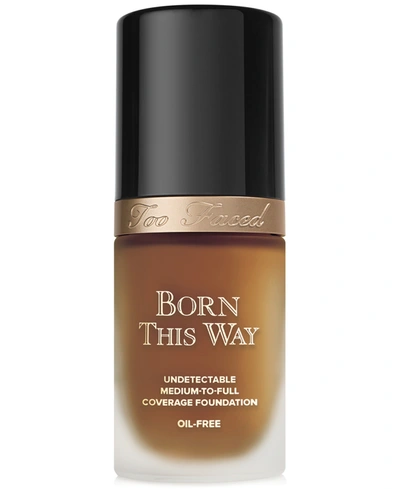 Shop Too Faced Born This Way Flawless Coverage Natural Finish Foundation In Chai - Deep W/ Golden Undertones