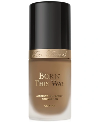 Shop Too Faced Born This Way Flawless Coverage Natural Finish Foundation In Caramel - Rich Tan W/neutral Undertones