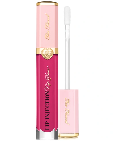 Shop Too Faced Lip Injection Power Plumping Multidimensional Lip Gloss In People Pleaser - Vivid Warm Fuchsia