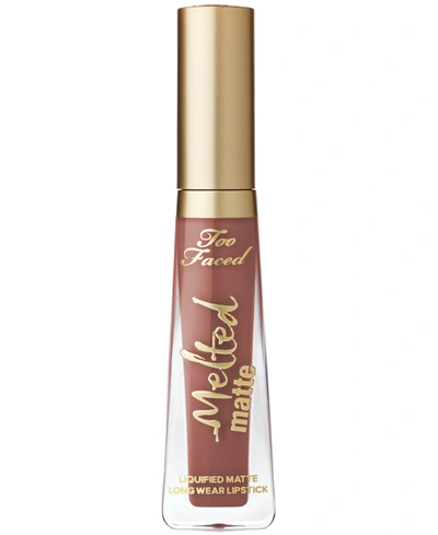 Shop Too Faced Melted Matte Longwearing Diffused Finish Liquid Lipstick In Cool Girl - Matte True Nude