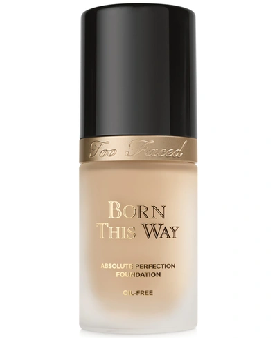 Shop Too Faced Born This Way Flawless Coverage Natural Finish Foundation In Vanilla - Fair W/neutral Undertones