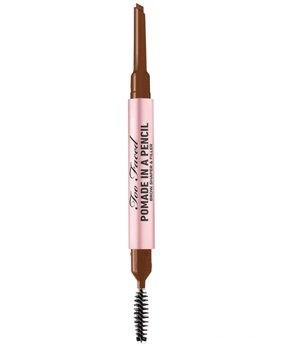 Shop Too Faced Pomade In A Pencil 36 Hour Waterproof Brow Shaper & Filler In Auburn
