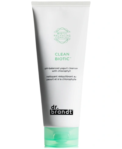 Shop Dr. Brandt Clean Biotic Ph-balanced Yogurt Cleanser With Chlorophyll, 3.5-oz. In No Color